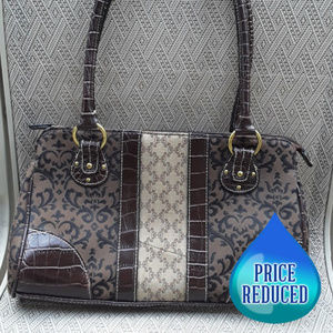Brown Damask Purse